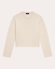 Boxy Felted Wool-Cashmere Pullover Sweater