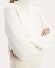 Boxy Felted Wool-Cashmere Pullover Sweater