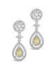 Sterling Forever CZ Jennifer Drop Studs