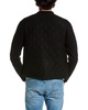 Amicale Cashmere Woven Zip Mock Wool & Cashmere-Blend Jacket