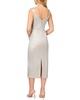 crepe halter a-line gown