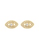 ADORNIA 14K Over Silver Crystal Evil Eye Studs