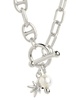 Sterling Forever Rhodium Plated 5mm Pearl CZ Ava Toggle Necklace