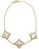 ADORNIA 14K Plated Flower Bracelet
