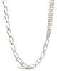 Sterling Forever Rhodium Plated Milan Layered Chain Necklace