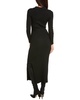 rib maxi polo dress