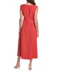 Lafayette 148 New York Portrait Neck Wool & Silk-Blend Dress