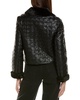 basketweave bomber jacket