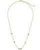 Sterling Forever 14K Over Silver CZ Lucky Charm Station Necklace