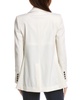 Oscar de la Renta 2-Pocket Double-Breasted Silk-Lined Wool-Blend Blazer