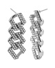ADORNIA Rhodium Plated Dangle Earrings