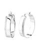 Silver 0.25 ct. tw. Lab-Grown Diamond Hoops