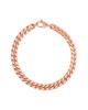 14K Italian Rose Gold Cuban Chain Bracelet