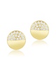 ADORNIA 14K Plated Half Disc Earrings