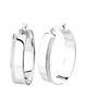 Silver 0.25 ct. tw. Lab-Grown Diamond Hoops