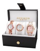 Akribos XXIV Women's Set of 3 Diamond Watches