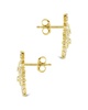 Sterling Forever 14K Plated CZ Mari Studs