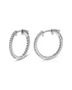 Amairah Silver 0.50 ct. tw. Lab-Grown Diamond Hoops