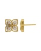 ADORNIA 14K Plated CZ Renaissance Flower Earrings