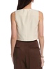 AllSaints Deri Lyn Linen-Blend Waistcoat