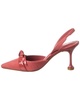 clarita stiletto flare suede slingback pump