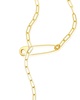 ADORNIA 14K Plated Safety Pin Necklace