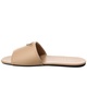 Prada Logo Plaque Leather Sandal