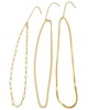 ADORNIA 14K Plated Mixed Chain Necklace