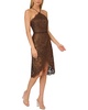 Adrianna by Adrianna Papell Eve Foil Lace Halter Dress