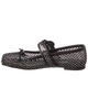 Christian Louboutin Mamastrapitina Mesh & Leather Ballerina Flat