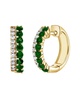 Sabrina Designs 14K 0.89 ct. tw. Diamond & Emerald Huggie Earrings