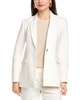 one-button peak lapel jacket