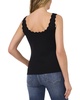 scallop trim knit tank