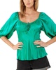 Hale Bob Solid Off-Shoulder Silk-Blend Top