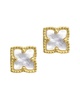 ADORNIA 14K Plated Flower Studs