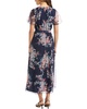 RM Richards Puff Print Power Mesh Wrap Dress