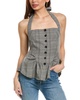 Free People Anastasia Plaid Top