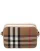 Burberry Check Canvas & Leather Camera Bag