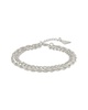 Sterling Forever Rhodium Plated Two Layered Chain Bracelet