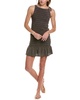 Bella Dahl Smocked Tie Neck Mini Dress