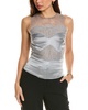 Alberta Ferretti Lace Silk Top