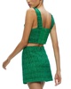 alice + olivia Kensie Scoop Neck Cropped Wool-Blend Bustier