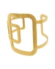 ADORNIA 14K Plated Water Resistant Sculptural Cuff Bracelet