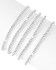 ADORNIA Rhodium Plated Stretch Bracelet