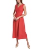 Lafayette 148 New York Portrait Neck Wool & Silk-Blend Dress