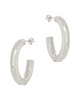 Sterling Forever Stainless Steel Rory Hoops