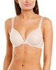 womens  lace-trim full fit bra, 34ddd