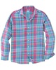 plaid drummond modern fit linen shirt