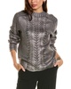 foiled wool sweater