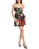 corseted mini dress